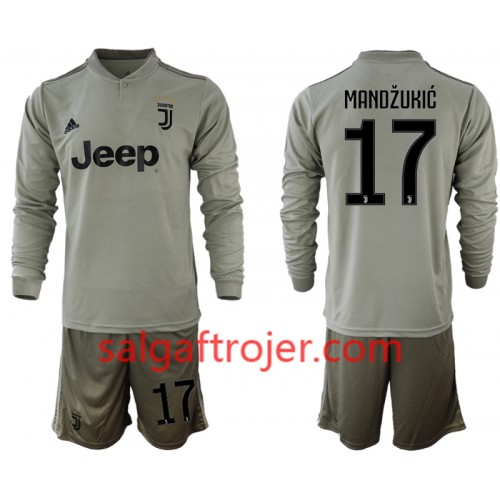 Juventus Fodboldtrøjer MANDZUKIC 17 Børn Udebanesæt 2018/19 Langærmet Juventus Fodboldtrøjer MANDZUKIC 17 Børn Udebanesæt 2018/19 Langærmet